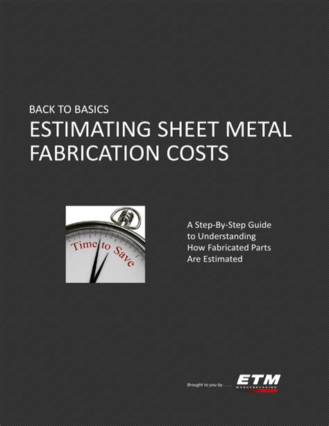 sheet metal estimating courses|sheet metal manufacturing costs.